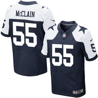 Jerseys Factory Cheap Nike Cowboys #55 Rolando McClain Navy Blue
