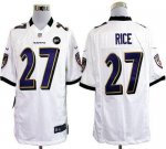 Jerseys Factory Cheap Nike Ravens #27 Ray Rice White With Art Pa