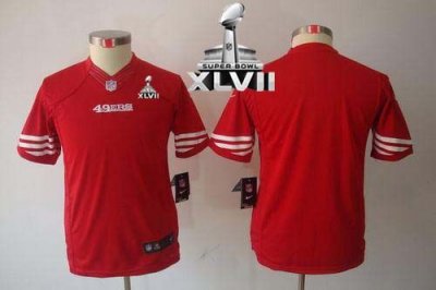 Jerseys Factory Cheap Nike 49ers Blank Red Team Color Youth Supe