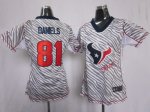 Jerseys Factory Cheap Nike Texans #81 Owen Daniels Zebra Women's
