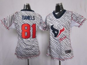 Jerseys Factory Cheap Nike Texans #81 Owen Daniels Zebra Women's