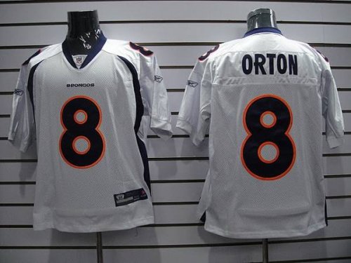Jerseys Factory Cheap Broncos #8 Kyle Orton White Stitched NFL J