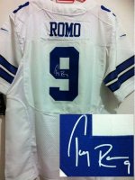 Jerseys Factory Cheap Nike Cowboys #9 Tony Romo White Men's Stit
