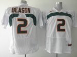 Jerseys Factory Cheap Hurricanes #2 Jon Beason White Embroidered