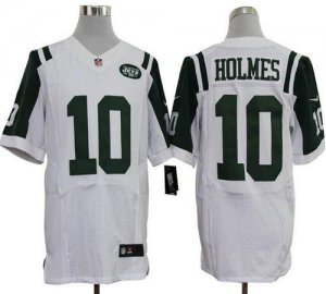 Jerseys Factory Cheap Nike Jets #10 Santonio Holmes White Men's
