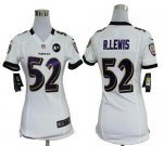 Jerseys Factory Cheap Nike Ravens #52 Ray Lewis White With Art P