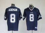 Jerseys Factory Cheap Cowboys #8 Troy Aikman Blue Stitched NFL J