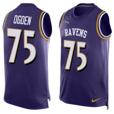 Jerseys Factory Cheap Nike Ravens #75 Jonathan Ogden Purple Team