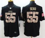 Jerseys Factory Cheap Nike Chargers #55 Junior Seau Black Men's