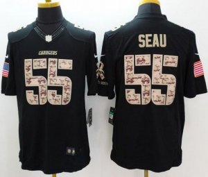 Jerseys Factory Cheap Nike Chargers #55 Junior Seau Black Men's