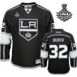 Jerseys Factory Cheap Kings #32 Jonathan Quick Black Home 2012 S