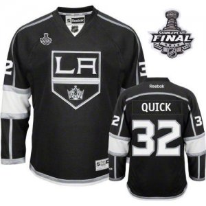 Jerseys Factory Cheap Kings #32 Jonathan Quick Black Home 2012 S