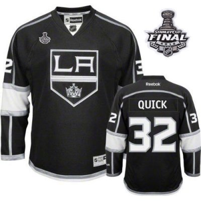 Jerseys Factory Cheap Kings #32 Jonathan Quick Black Home 2012 S