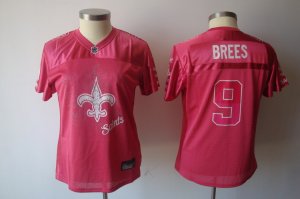 Jerseys Factory Cheap Saints #9 Drew Brees Pink 2011 Women's Fem