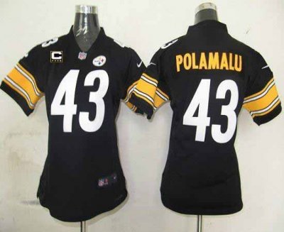 Jerseys Factory Cheap Nike Steelers #43 Troy Polamalu Black Team