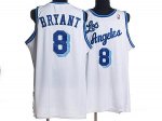 Jerseys Factory Cheap Lakers #8 Kobe Bryant Embroidered White NB
