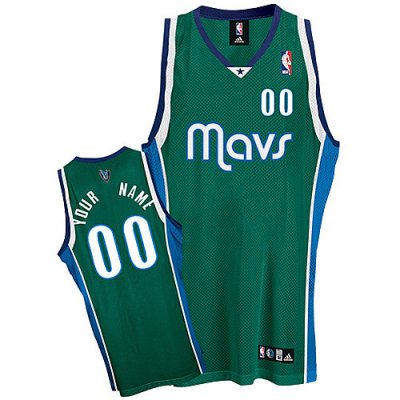 Jerseys Factory Cheap Mavericks Personalized Authentic Green NBA