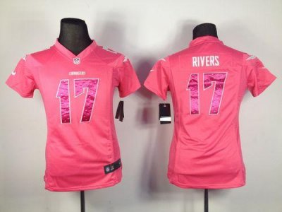 Jerseys Factory Cheap Nike Chargers #17 Philip Rivers Pink Sweet