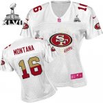 Jerseys Factory Cheap Nike 49ers #16 Joe Montana White Super Bow