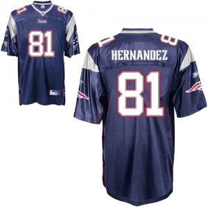 Jerseys Factory Cheap Patriots #81 Aaron Hernandez Dark Blue Sti