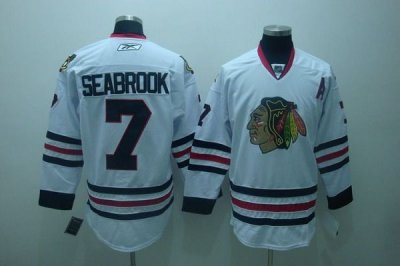 Jerseys Factory Cheap Blackhawks #7 Brent Seabrook Embroidered W