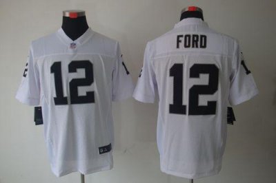Jerseys Factory Cheap Nike Raiders #12 Jacoby Ford White Men's E