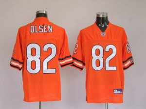 Jerseys Factory Cheap Bears #82 Greg Olsen Orange Stitched NFL J