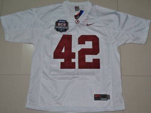 Jerseys Factory Cheap Crimson Tide #42 Eddie Lacy White 2012 BCS