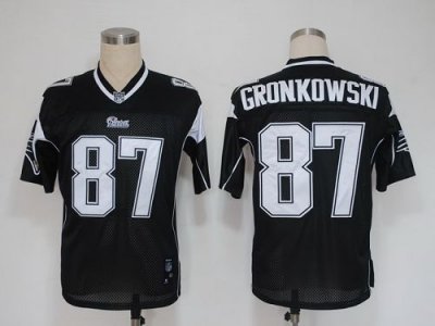 Jerseys Factory Cheap Patriots #87 Rob Gronkowski Black Shadow S