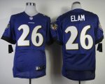 Jerseys Factory Cheap Nike Ravens #26 Matt Elam Purple Team Colo