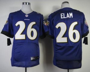 Jerseys Factory Cheap Nike Ravens #26 Matt Elam Purple Team Colo