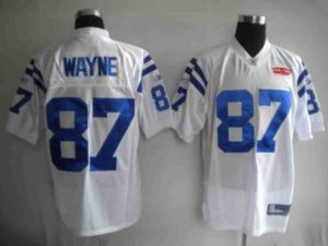 Jerseys Factory Cheap Colts #87 Reggie Wayne White With Super Bo