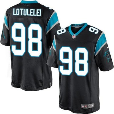 Jerseys Factory Cheap Nike Panthers #98 Star Lotulelei Black Tea