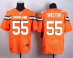 Jerseys Factory Cheap Nike Browns #55 Danny Shelton Orange Alter