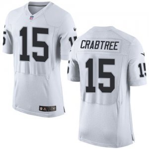 Jerseys Factory Cheap Nike Raiders #15 Michael Crabtree White Me