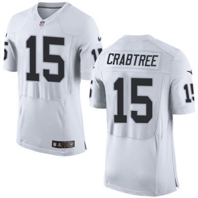 Jerseys Factory Cheap Nike Raiders #15 Michael Crabtree White Me