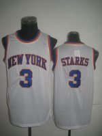 Jerseys Factory Cheap Knicks #3 John Starks White Throwback Stit