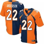 Jerseys Factory Cheap Nike Broncos #22 C.J. Anderson Orange/Navy