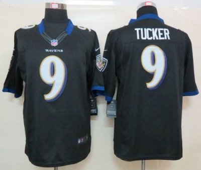 Jerseys Factory Cheap Nike Ravens #9 Justin Tucker Black Alterna