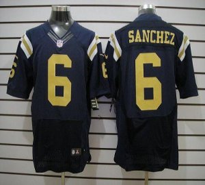 Jerseys Factory Cheap Nike Jets #6 Mark Sanchez Navy Blue Altern