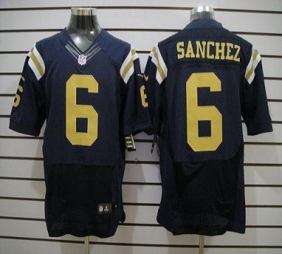 Jerseys Factory Cheap Nike Jets #6 Mark Sanchez Navy Blue Altern