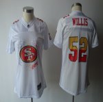 Jerseys Factory Cheap 49ers #52 Patrick Willis White 2011 Women'