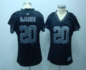 Jerseys Factory Cheap Raiders #20 Darren McFadden Black Women's