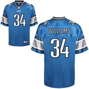 Jerseys Factory Cheap Lions #34 Keiland Williams Blue Stitched N
