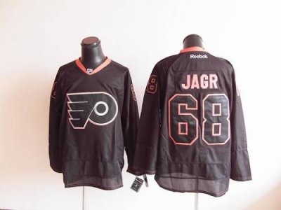 Jerseys Factory Cheap Flyers #68 Jaromir Jagr Black Ice Embroide