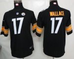 Jerseys Factory Cheap Nike Steelers #17 Mike Wallace Black Team