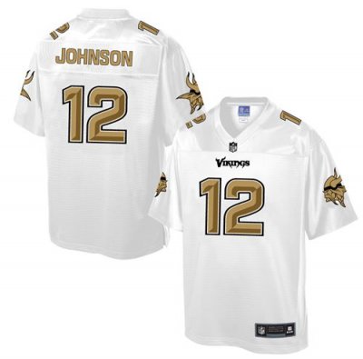Jerseys Factory Cheap Nike Vikings #12 Charles Johnson White Men