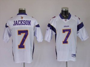 Jerseys Factory Cheap Vikings #7 Tarvaris Jackson White Stitched