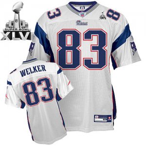Jerseys Factory Cheap Patriots #83 Wes Welker White Super Bowl X