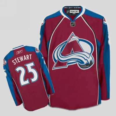 Jerseys Factory Cheap Avalanche #25 Chris Stewart Embroidered Re